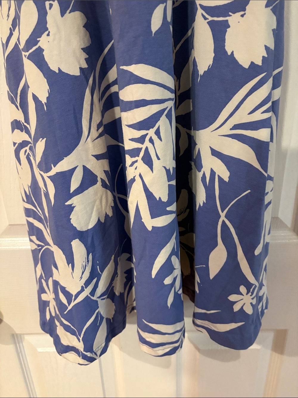 Pact Blue and White Floral Tank Dress - Picture 4 of 9